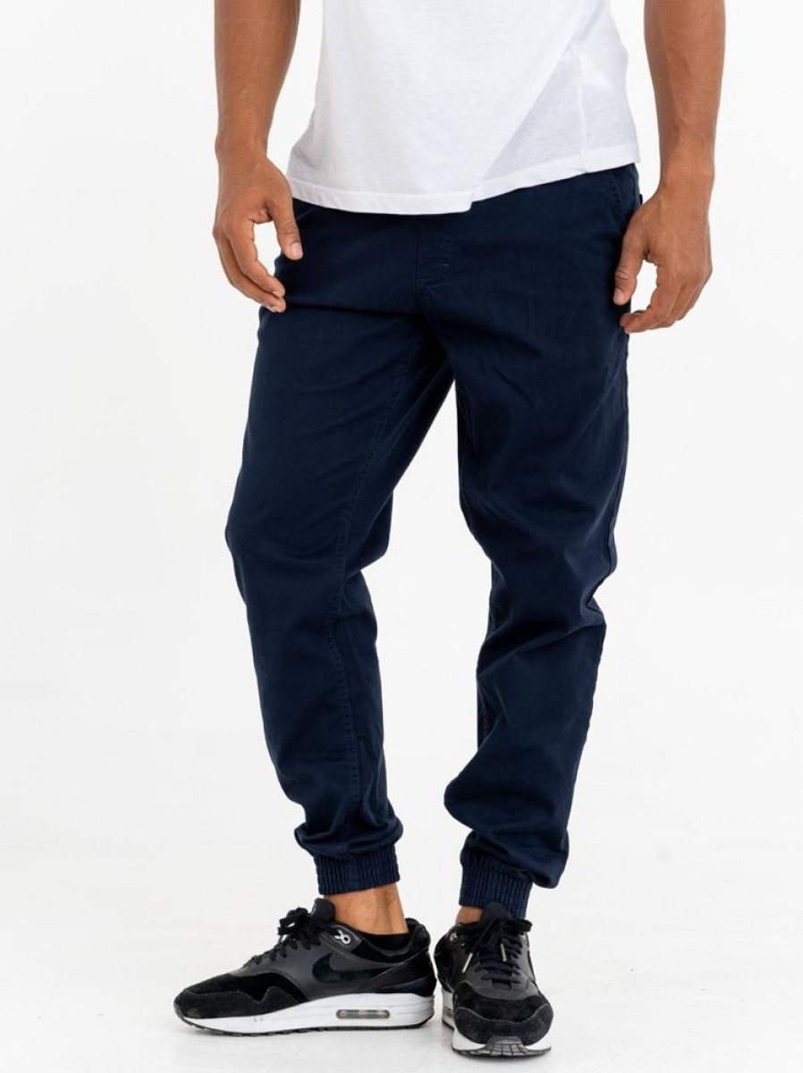 Spodnie Smoke Story Group | Spodnie Joggery Ssg Double Pocket Tkanina Navy