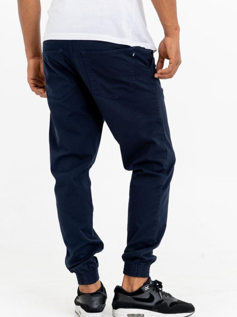 Spodnie Smoke Story Group | Spodnie Joggery Ssg Double Pocket Tkanina Navy