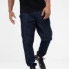 Spodnie Smoke Story Group | Spodnie Jeansowe Jogger Ze Sciagaczem Classic One Pocket Ciemne Niebieskie