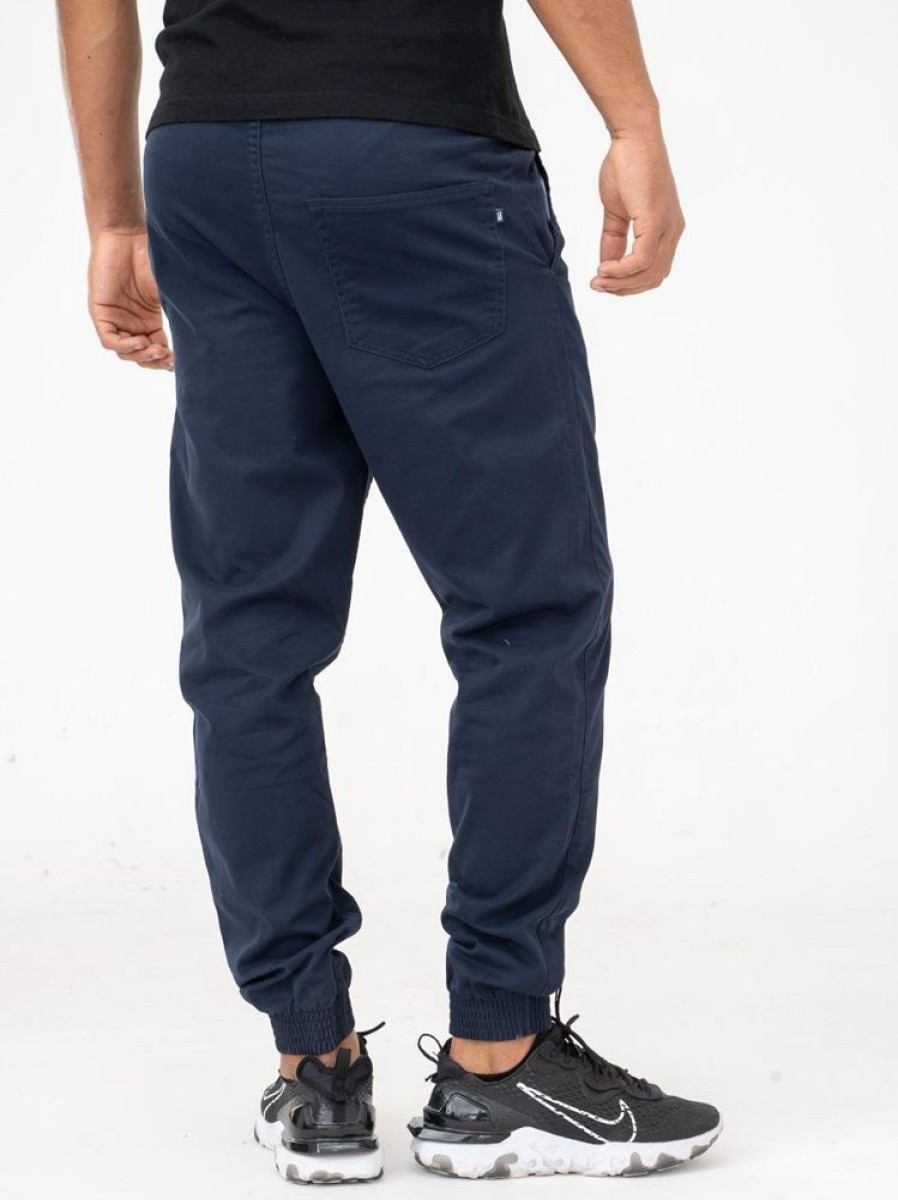 Spodnie Smoke Story Group | Spodnie Materialowe Jogger Slim Granatowe Classic One Pocket